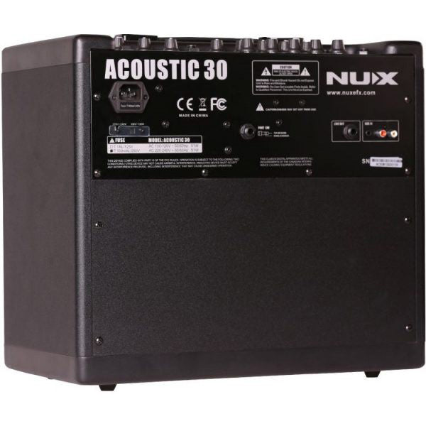 [Discontinued] Nux AC-30 30 Watt Digital Acoustic Guitar Modelling Combo Amp Amplifier Speaker (AC30 AC 30)