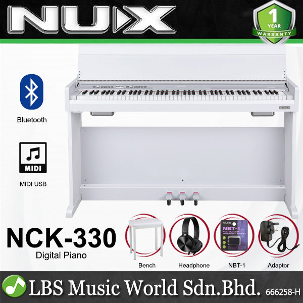 Nux NCK-330 88 Keys Digital Piano Combination Classic and Modern Piano with Bluetooth (NCK330 NCK 330)