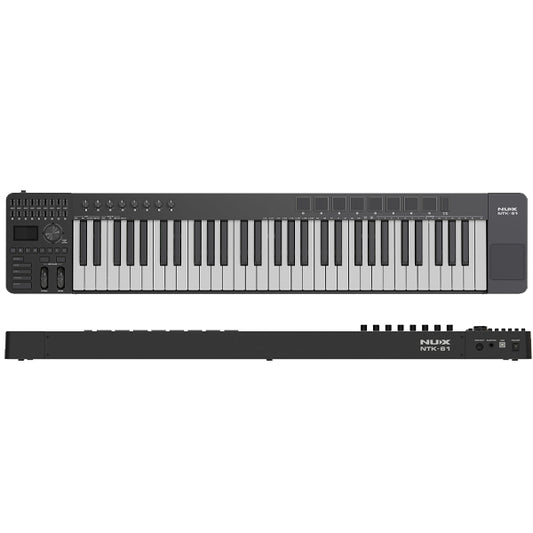 Nux NTK-61 61 Keys All In One Midi Keyboard Controller with Velocity-sensitive Pads (NTK61)