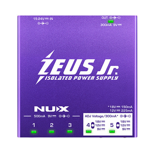 Nux Zeus Jr NIP-Z6 Junior Guitar Pedal Isolated Power Supply (NIP Z6)