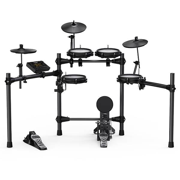 NUX DM-210 5-Piece Digital Drum with Full Mesh Head and NPA-100 Personal Monitor Amplifier (DM210)