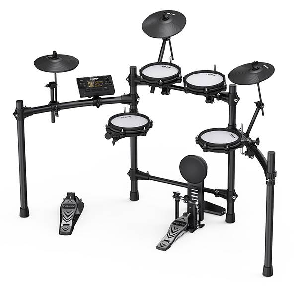 NUX DM-210 5-Piece Digital Drum with Full Mesh Head and NPA-100 Personal Monitor Amplifier (DM210)