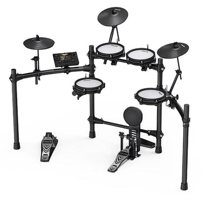 NUX DM-210 5-Piece Digital Drum with Full Mesh Head and NPA-100 Personal Monitor Amplifier (DM210)