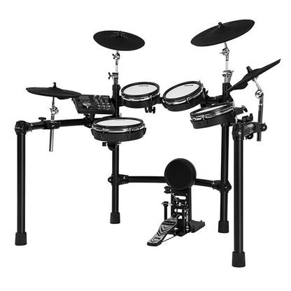 NUX DM-7X 5 Piece Full Mesh Digital Electronic Drum Set Head by Remo with NPA-100 Monitor Amplifier (DM7X NPA100)