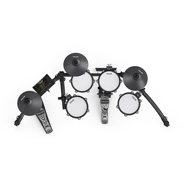 NUX DM-210 5-Piece Digital Drum with Full Mesh Head and NPA-100 Personal Monitor Amplifier (DM210)