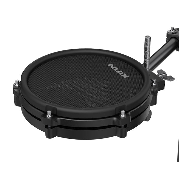NUX DM-110 5 Piece Digital Electronic Drum Set With Kick Pedal Package (DM110 DM1)