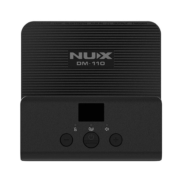 NUX DM-110 5 Piece Digital Electronic Drum Set with DA-30BT Monitor Speaker and Kick Pedal (DM110 DA30)