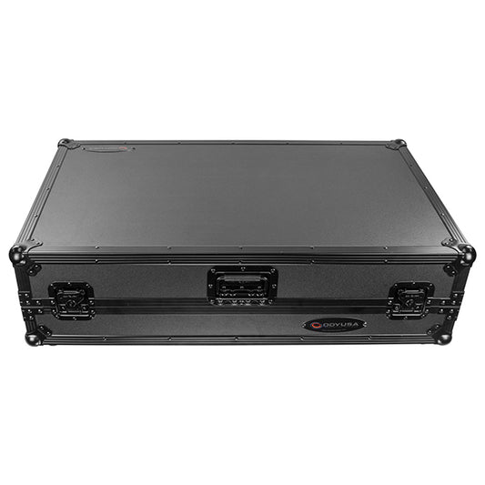 ODYSSEY FZGSXDJXZW1BL Black Label Glide Style Case With Wheels and 1U Rack For Pioneer XDJ-XZ and XDJ-RX2