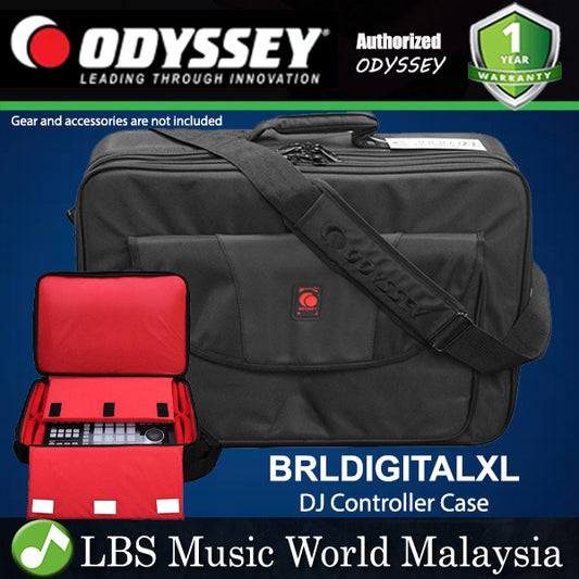 ODYSSEY BRLDIGITALXL Extra Large DJ Controller Mixer Media Player Case with Additional Carrying Bag