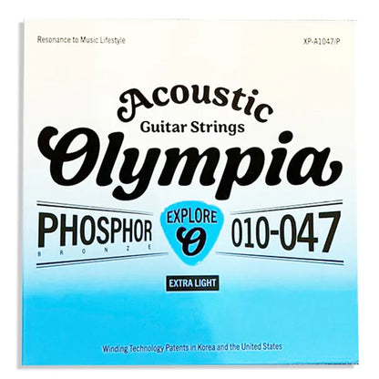 Olympia Explore Series Phosphor Bronze Acoustic Guitar Strings - (XP-A1047P XP-A1152P XP-A1253P)