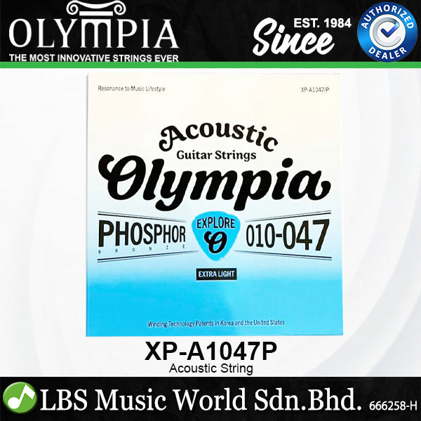 Olympia Explore Series Phosphor Bronze Acoustic Guitar Strings - (XP-A1047P XP-A1152P XP-A1253P)