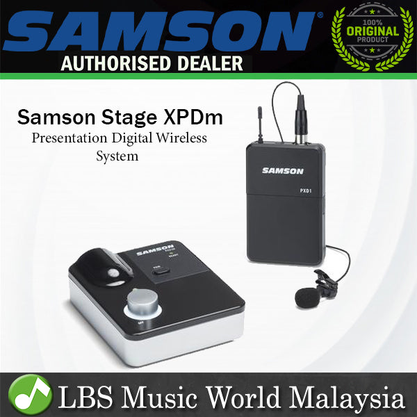 Samson Stage XPDm Lavalier Dual-channel Digital Wireless System with RXD1M Receiver LM8 Lavalier Microphone and PXD1 Beltpack Transmitter (XPD m)