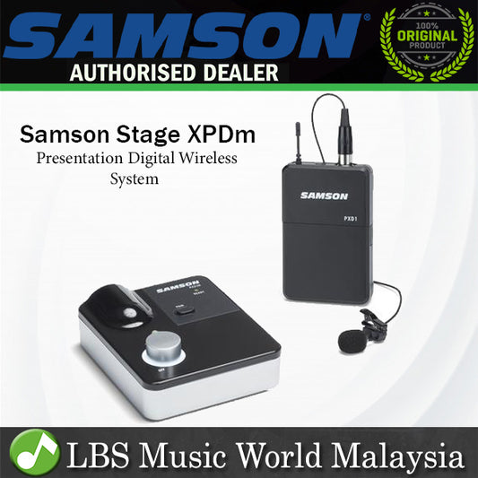 Samson Stage XPDm Lavalier Dual-channel Digital Wireless System with RXD1M Receiver LM8 Lavalier Microphone and PXD1 Beltpack Transmitter (XPD m)