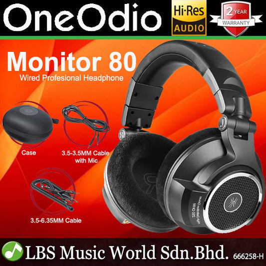 OneOdio Monitor 80 Open Back Headset Professional Monitoring Wired Headphone
