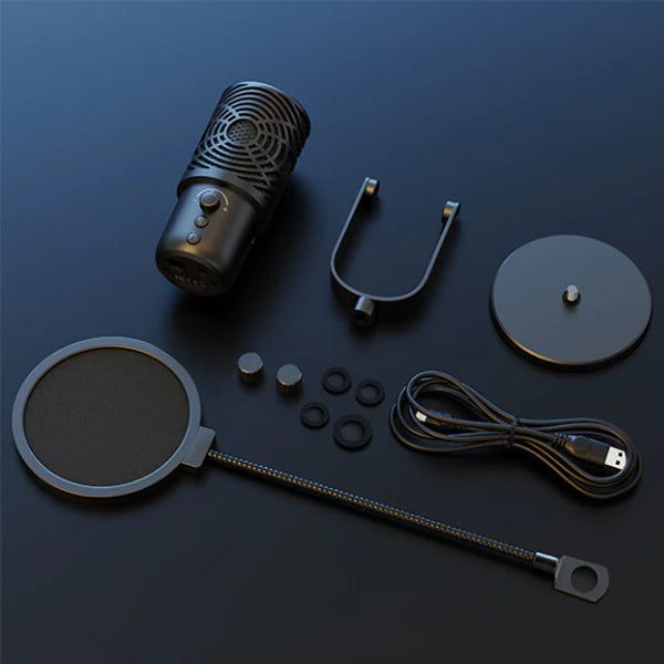 OneOdio FM1 Unidirectional Mic with Monitor Plug and Play Condenser Cardioid Microphone (FM 1)