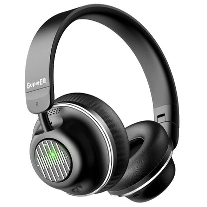 [Clearance] OneOdio SuperEQ S2 Bluetooth Hybrid Active Noise Cancelling On Ear ANC Headphones - Black
