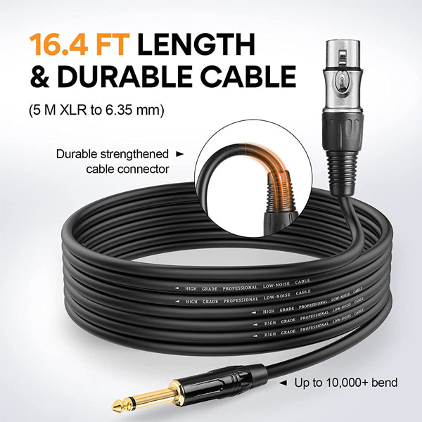 OneOdio ON55 Vocal Dynamic Wired Microphone with Mic Clamp and On/Off Switch (ON 55)