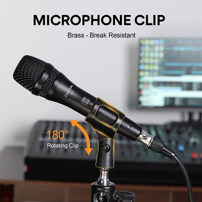 OneOdio ON55 Vocal Dynamic Wired Microphone with Mic Clamp and On/Off Switch (ON 55)