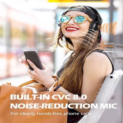 [Clearance] OneOdio SuperEQ S2 Bluetooth Hybrid Active Noise Cancelling On Ear ANC Headphones - Black