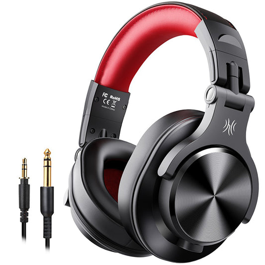 OneOdio Fusion A70 Bluetooth Wireless Over Ear Headphones for Studio DJ Headphone - Red (A 70)