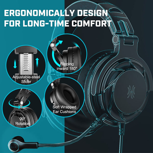 OneOdio Pro-GD Active Noise Cancelling Headphones Gaming Headset with Mic (ProGD Pro GD)