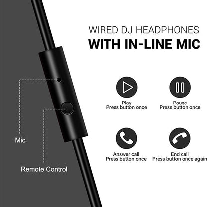 OneOdio Pro-10 DJ Adapter Free Closed Back Over Ear Stereo Monitor Headphone for DJ Mixing Black (Pro10 Pro 10)