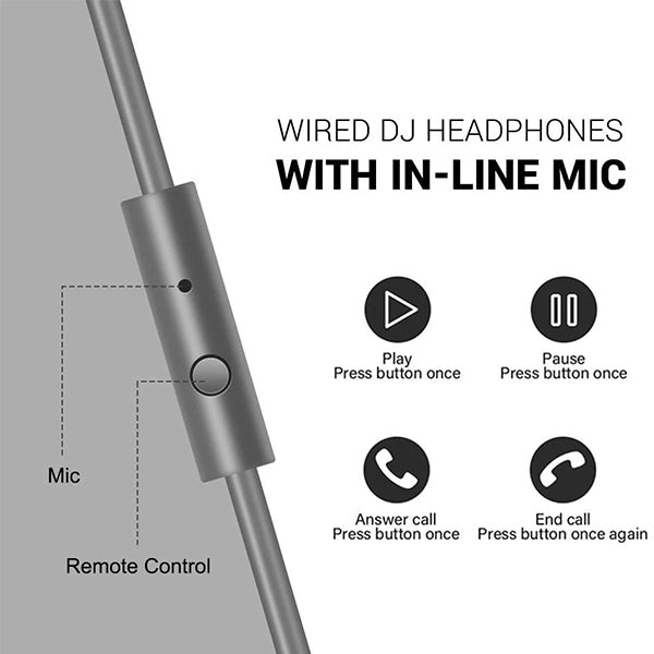 OneOdio Pro-10 DJ Adapter Free Closed Back Over Ear DJ Stereo Monitor Headphone Grey (Pro10 Pro 10)
