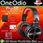 OneOdio Pro-10 DJ Adapter Free Closed Back Over Ear DJ Stereo Monitor Headphone Black Red (Pro10 Pro 10)