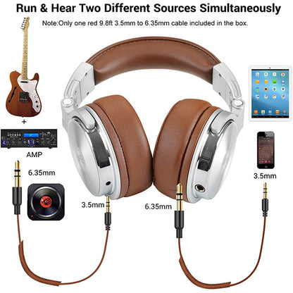 OneOdio Pro-30 Over Ear Headphone Bass Stereo Headset 50mm Driver Foldable Earphone with Mic (Pro30 Pro 30)