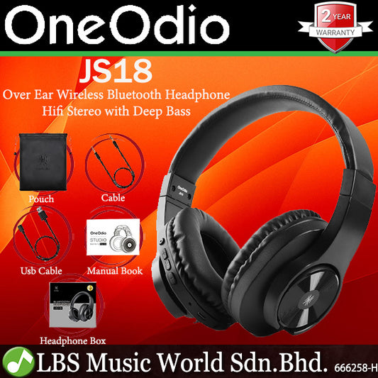 OneOdio JS18 Over Ear Wireless Bluetooth Headphone Hifi Stereo Sound with Deep Bass (JS 18)