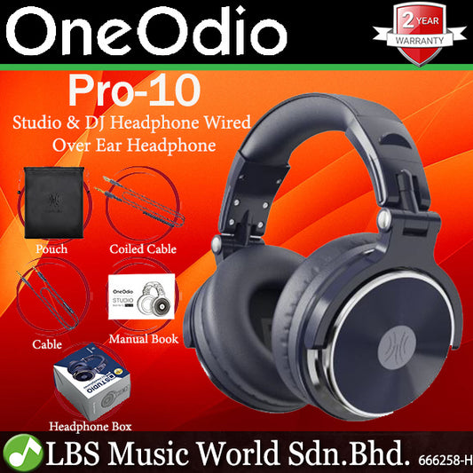 OneOdio Pro-10 L DJ Adapter Free Headset Closed Back Over Ear Stereo Monitor Headphone for DJ Mixing (Pro10 Pro 10)