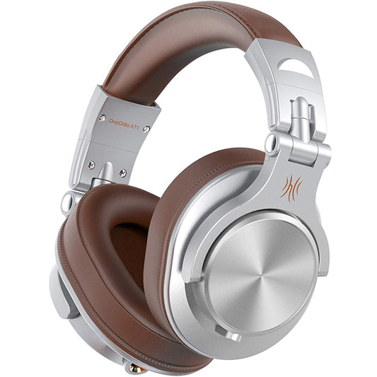 OneOdio A71 Fusion Wired Over Ear Studio Headphone Silver Brown (A 71)