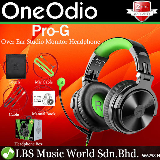 Oneodio Pro-G Gaming Headset with Microphone Over Ear Headphone with Mic - Green (Pro G)