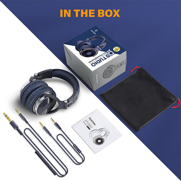 OneOdio Pro-10 L DJ Adapter Free Headset Closed Back Over Ear Stereo Monitor Headphone for DJ Mixing (Pro10 Pro 10)