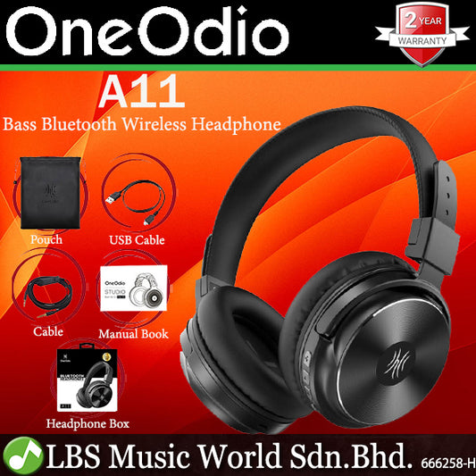 OneOdio A11 Super Bass Bluetooth Wireless Headphone with Build in Headset Mic (A 11)