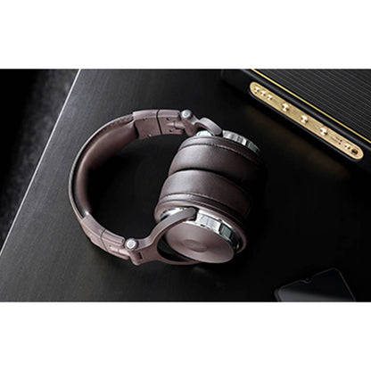 OneOdio Pro-50 Rotatable Over Ear Headphone for Studio Monitor Mixing Sound 50mm Driver Headset with Mic Brown (Pro50 Pro 50)