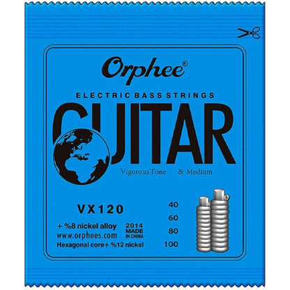 Orphee VX Bass Guitar String Austenite Alloy Conventional - 4/5/6 Strings (VX120 VX130 VX140)