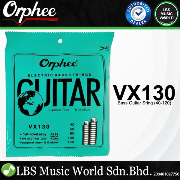 Orphee VX Bass Guitar String Austenite Alloy Conventional - 4/5/6 Strings (VX120 VX130 VX140)