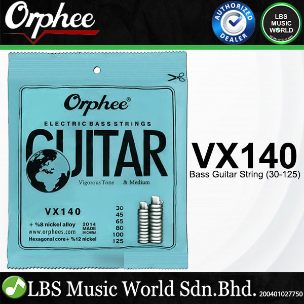 Orphee VX Bass Guitar String Austenite Alloy Conventional - 4/5/6 Strings (VX120 VX130 VX140)