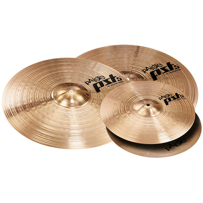 Paiste PST5 Universal Cymbal Set Pack - 14" Hi Hat, 16" Crash, 20" Ride