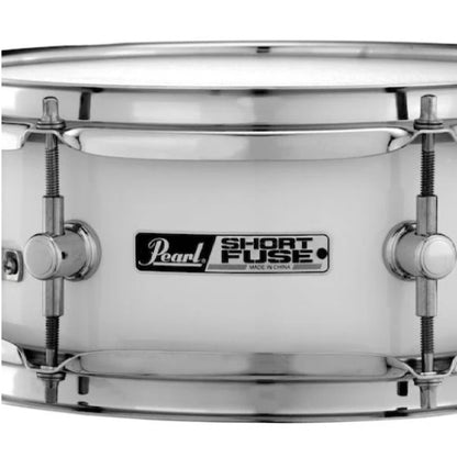 Pearl SFS10/C 10 x 4.5 Inch Short Fuse Snare Drum with Mount - Pure White (SFS10C33)