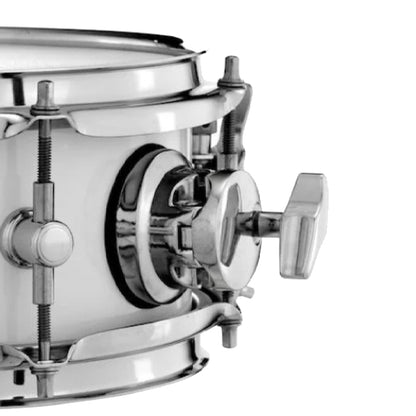 Pearl SFS10/C 10 x 4.5 Inch Short Fuse Snare Drum with Mount - Pure White (SFS10C33)