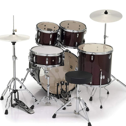 Pearl RS525SB/C Roadshow 5 Pieces Drum Set with Zidjian ZP4PK Cymbal Set (RS525SB Roadshow)
