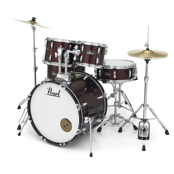 Pearl RS525SB/C Roadshow 5 Pieces Drum Set with Zidjian ZP4PK Cymbal Set (RS525SB Roadshow)