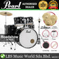 Pearl RS525SB/C Roadshow 5 Pieces Drum Set with Zidjian ZP4PK Cymbal Set (RS525SB Roadshow)