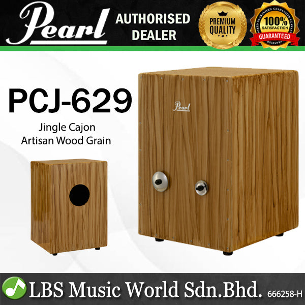 Pearl PCJ629 Jingle Cajon with Bag - Artisan Wood Grain (PCJ629