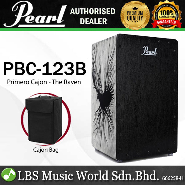Pearl PBC123B-BR Primero Cajon with Bag - The Raven (PBC123B BR)