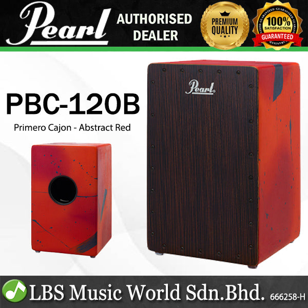 Pearl PBC120B Primero Cajon with Bag - Abstract Red (PBC120 B)