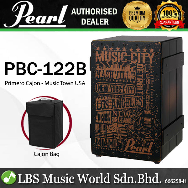 Pearl PBC122B Primero Cajon with Bag - Music Town USA (PBC122 B)