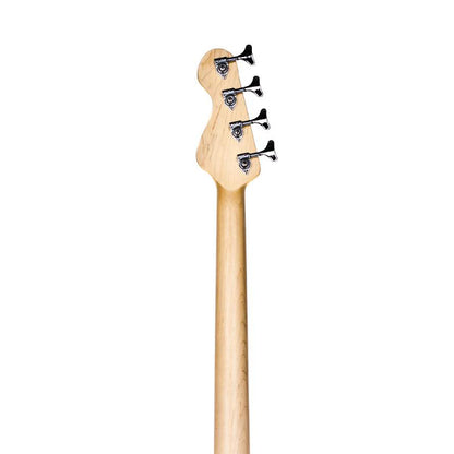 Vintage V90PW Reissued Series Basswood Body 4 String Bolt On Electric Bass Guitar Pearl White (V90 PW)